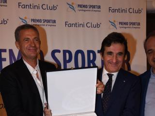 Consegna del Premio Sportur a Urbano Cairo al Fantini Club 