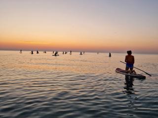 Alba In Mare Con Functional Sup Tribe By Elia Venturi E Romagna Paddle Surf