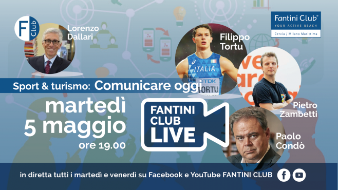 5 Maggio 2020 - Fantini Club Live: Comunicare Oggi con Filippo Tortu, Paolo Condò e Pietro Zambetti