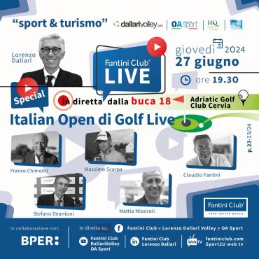 Italia Open di Golf Live dalla buca 18